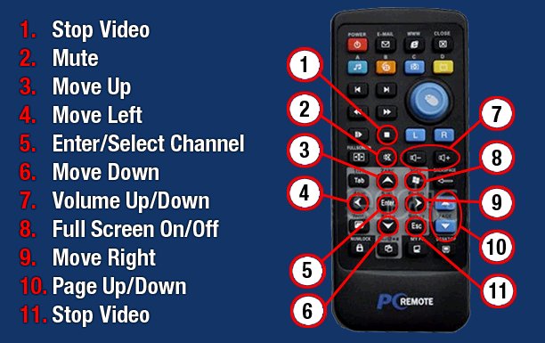 Arabic small black remote
